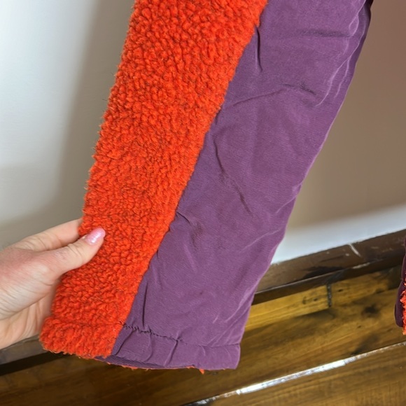 We The Free Orange‎ & Purple Sherpa Zip Up Jacket- S - Picture 3 of 6